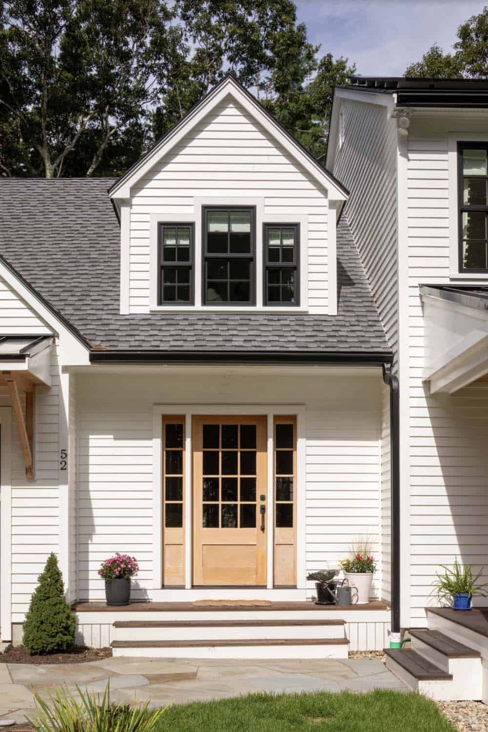 Transitional Home Exterior Entry