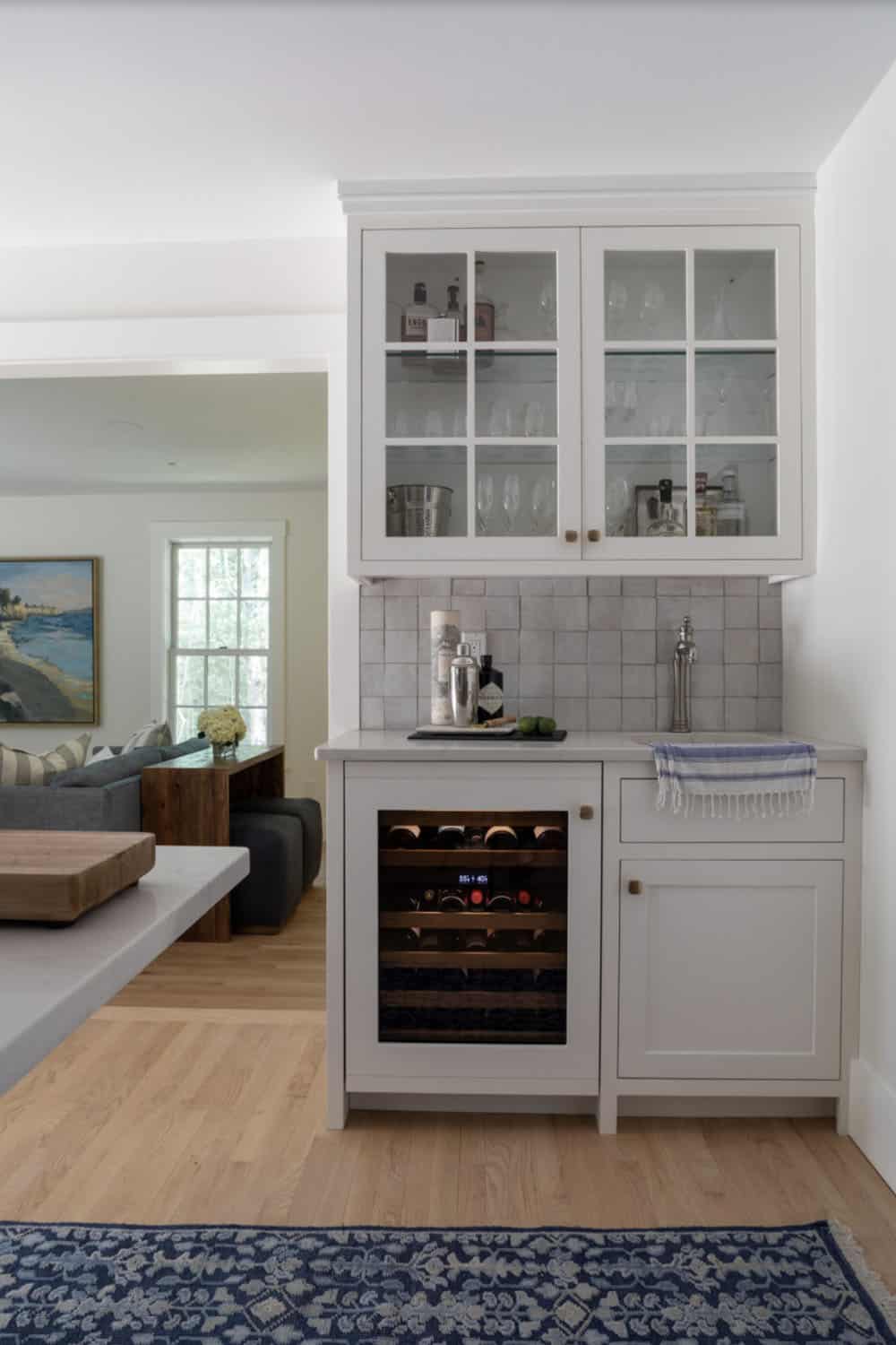 Transitional Home Bar