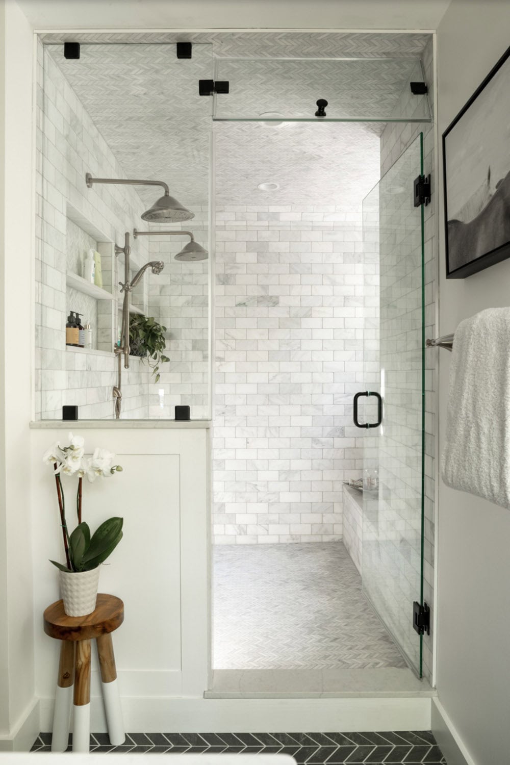 Transitional Bathroom Shower