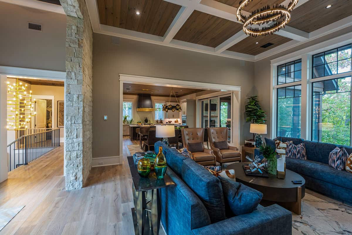 transitional style living room