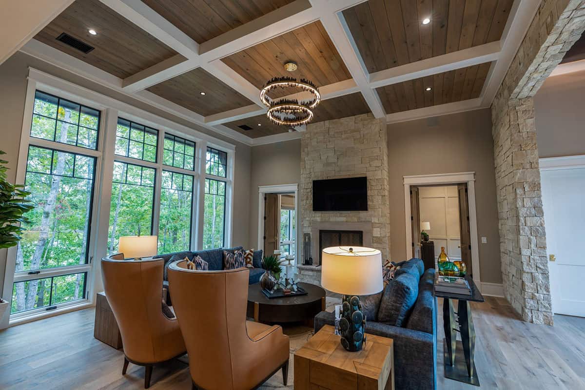 transitional style living room