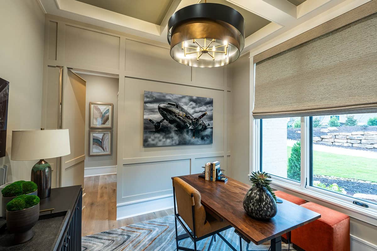 transitional style home office