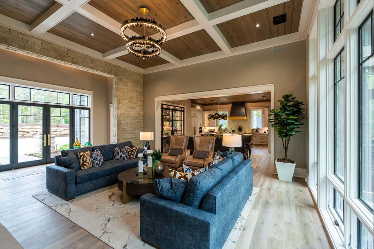 transitional style living room