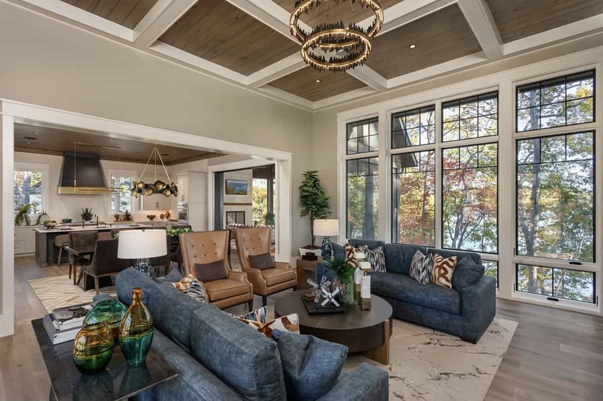 transitional style living room