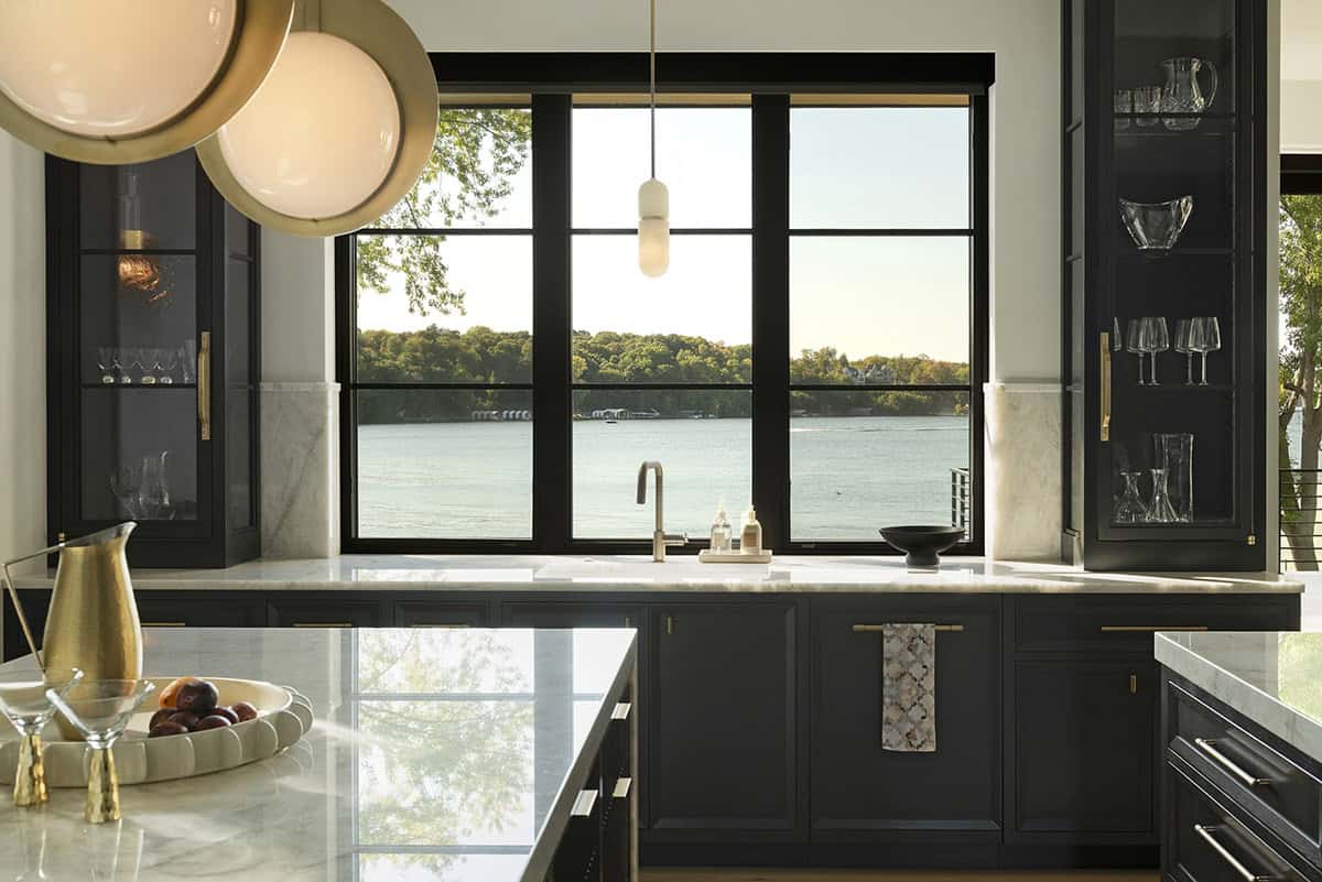 transitional style kitchen window