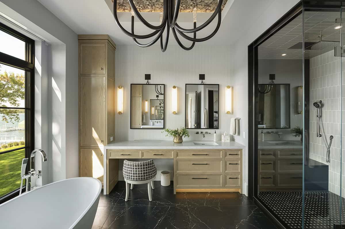 transitional style bathroom
