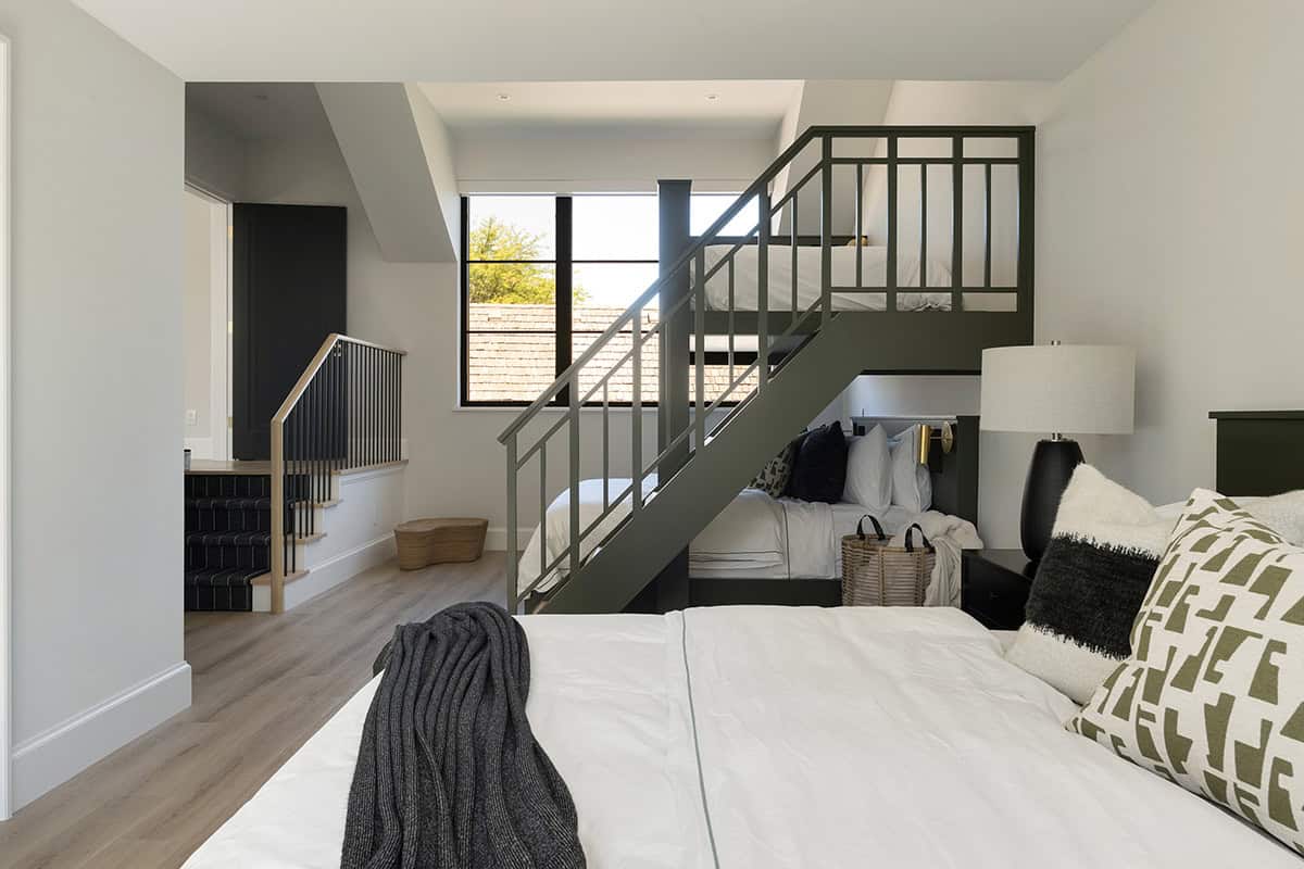 transitional style guest bedroom