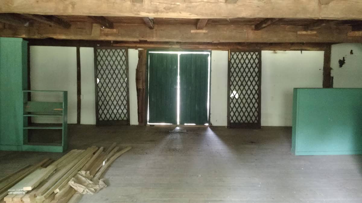barn interior before the renovation