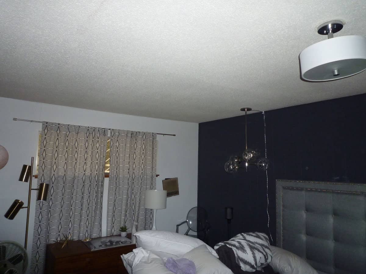 before renovation bedroom midcentury modern home Point Richmond California