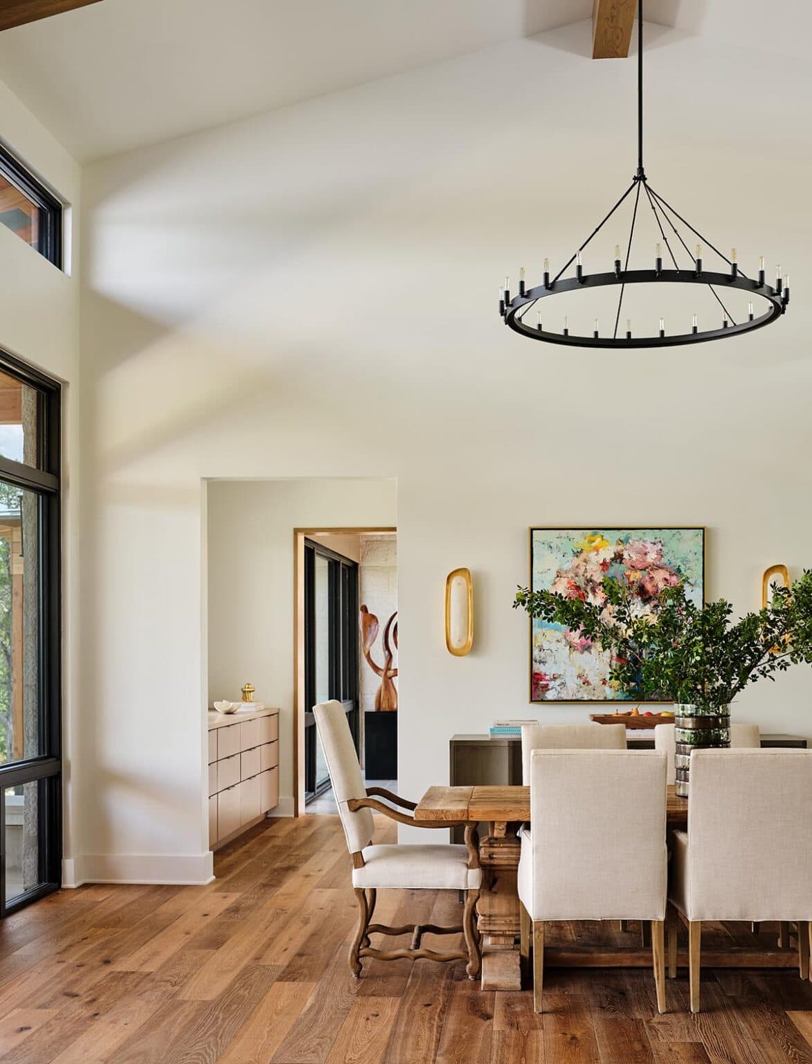 Inside a modern ranch house in Texas with beautiful Hill Country views