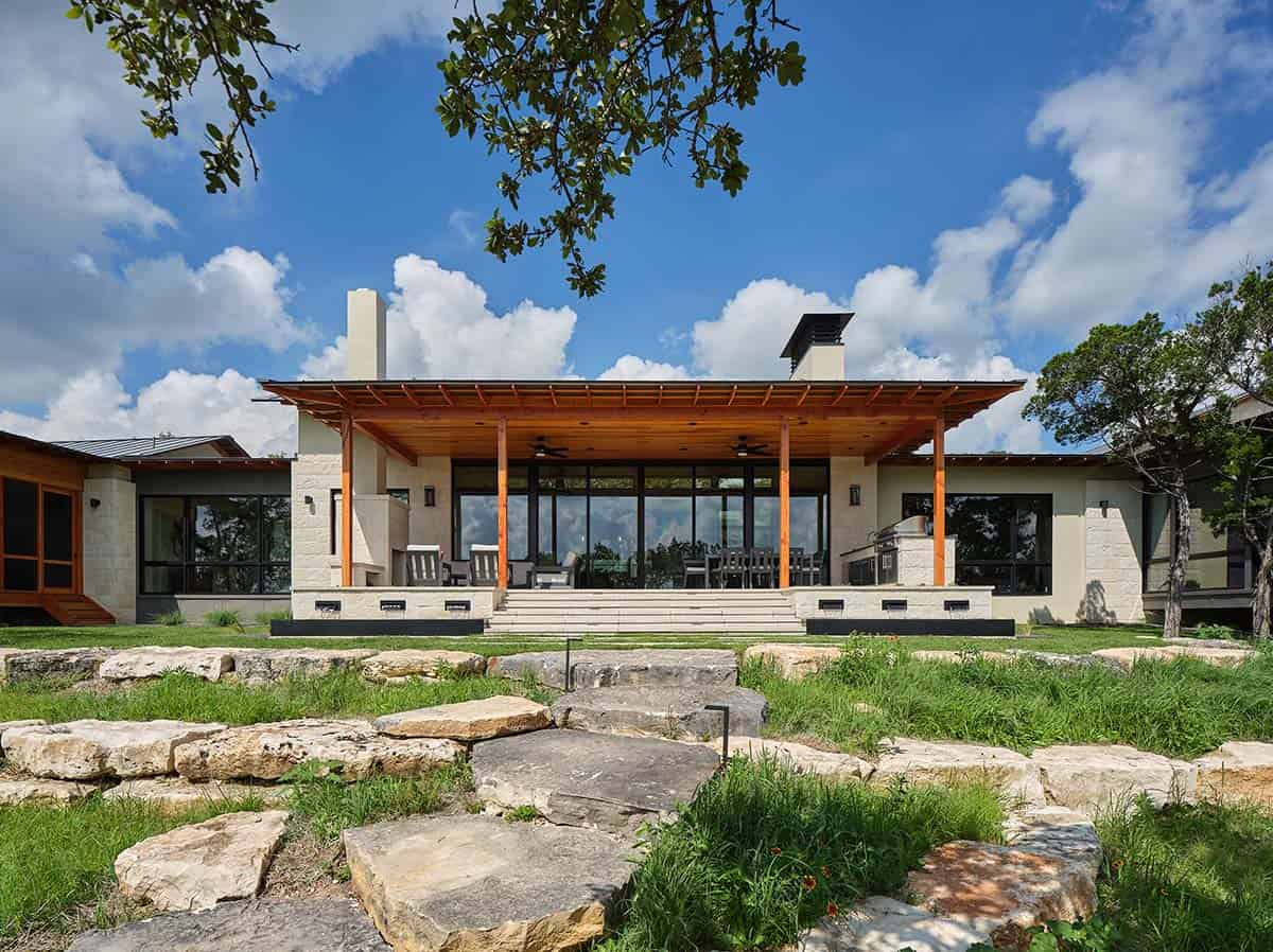 modern outdoor living space