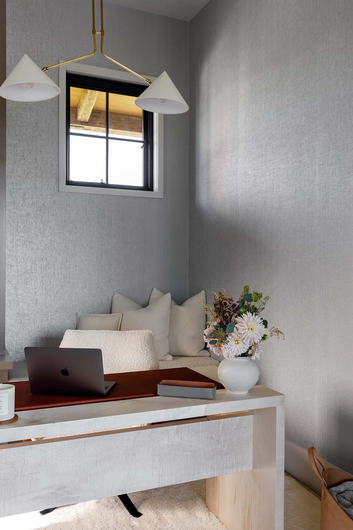 rustic modern home office