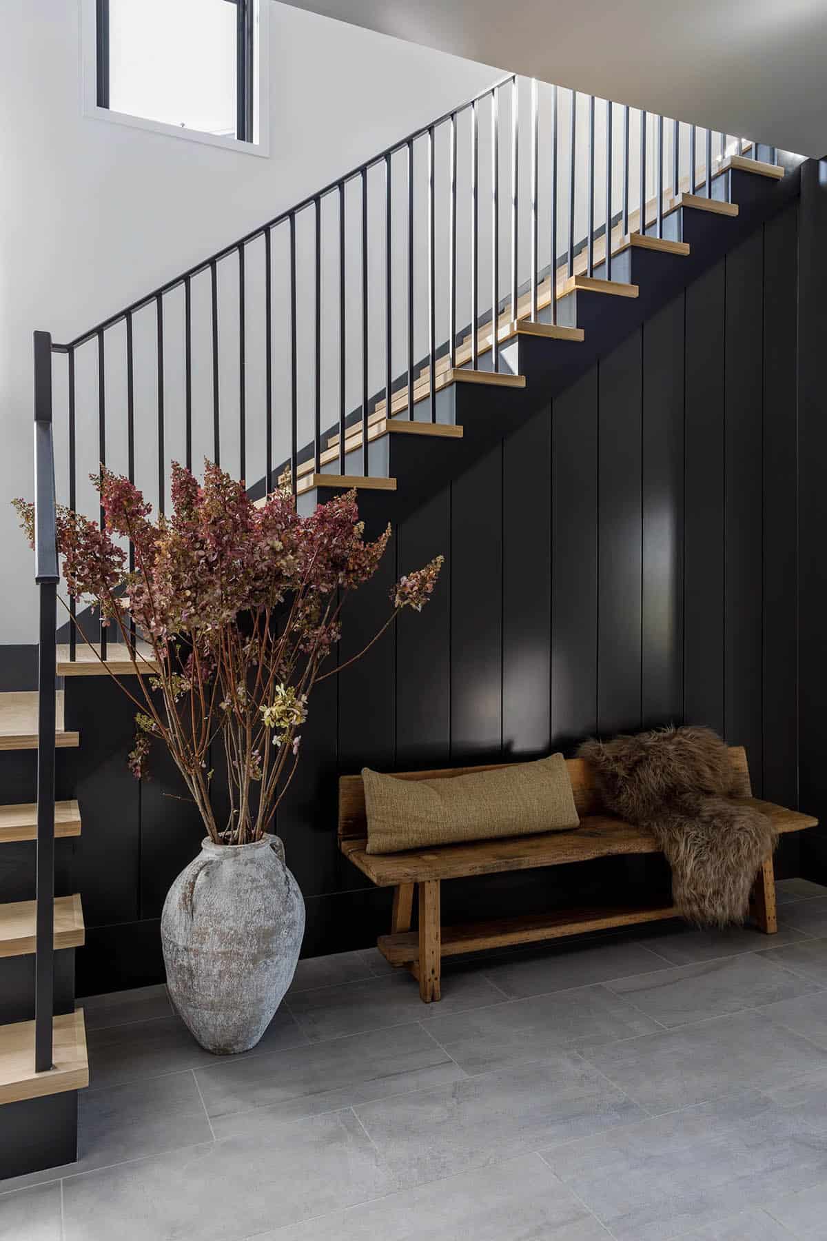 rustic modern staircase