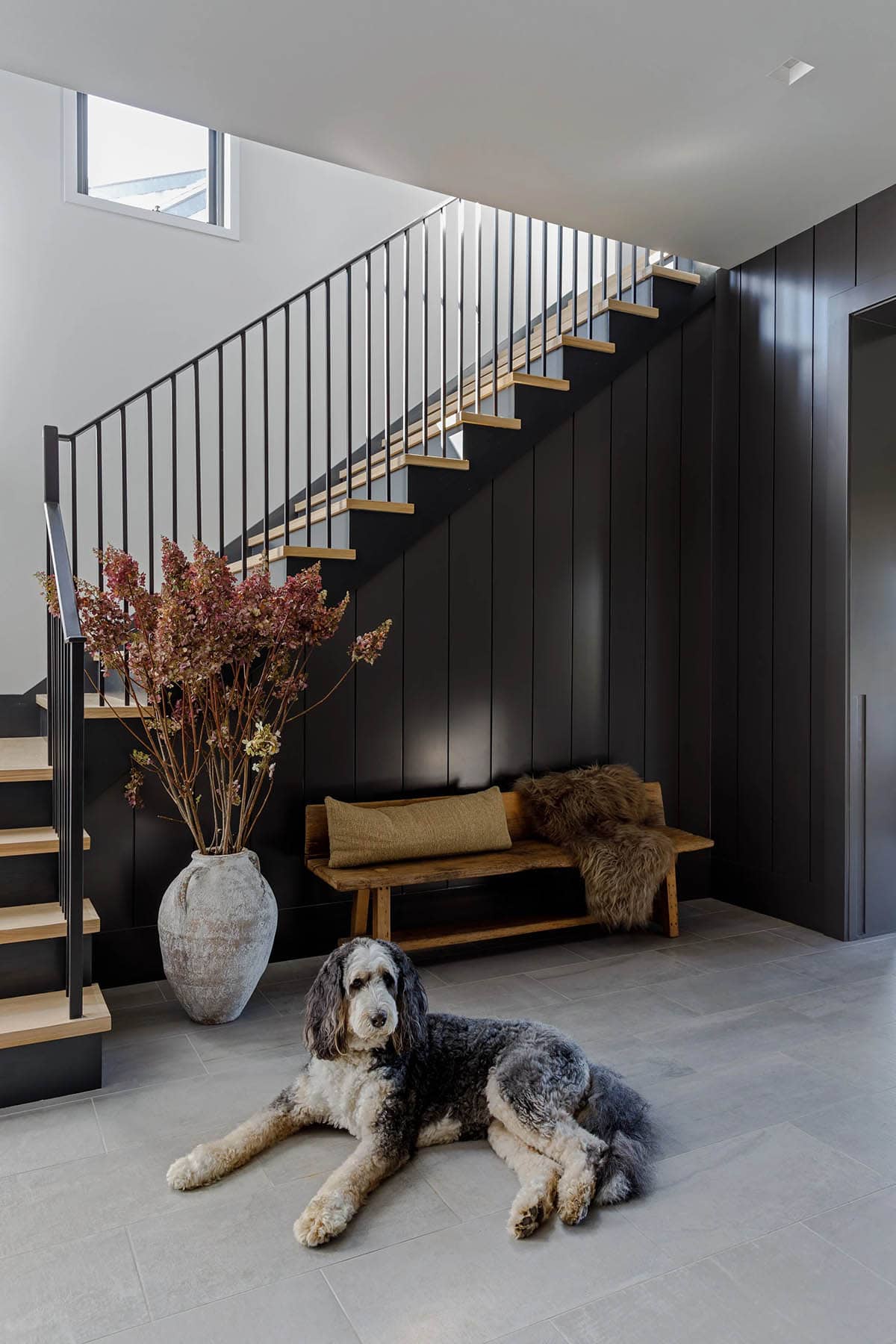 rustic modern staircase