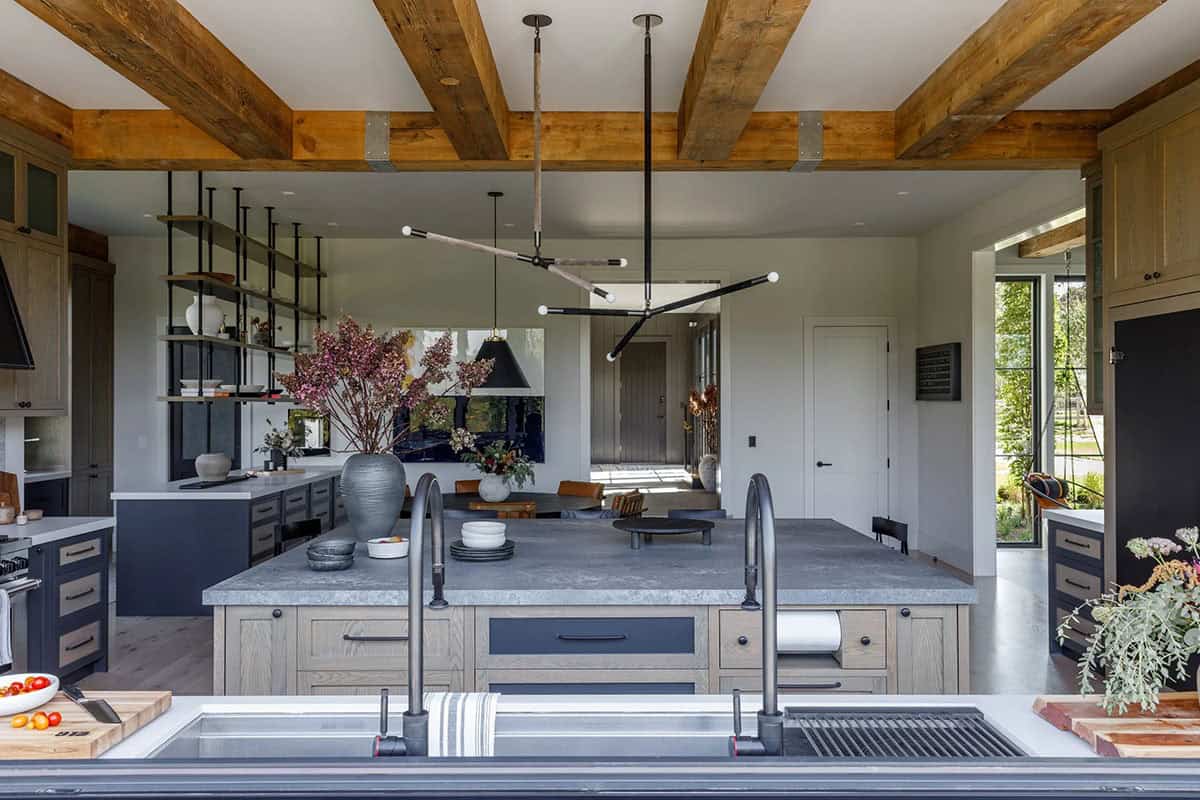 rustic modern kitchen