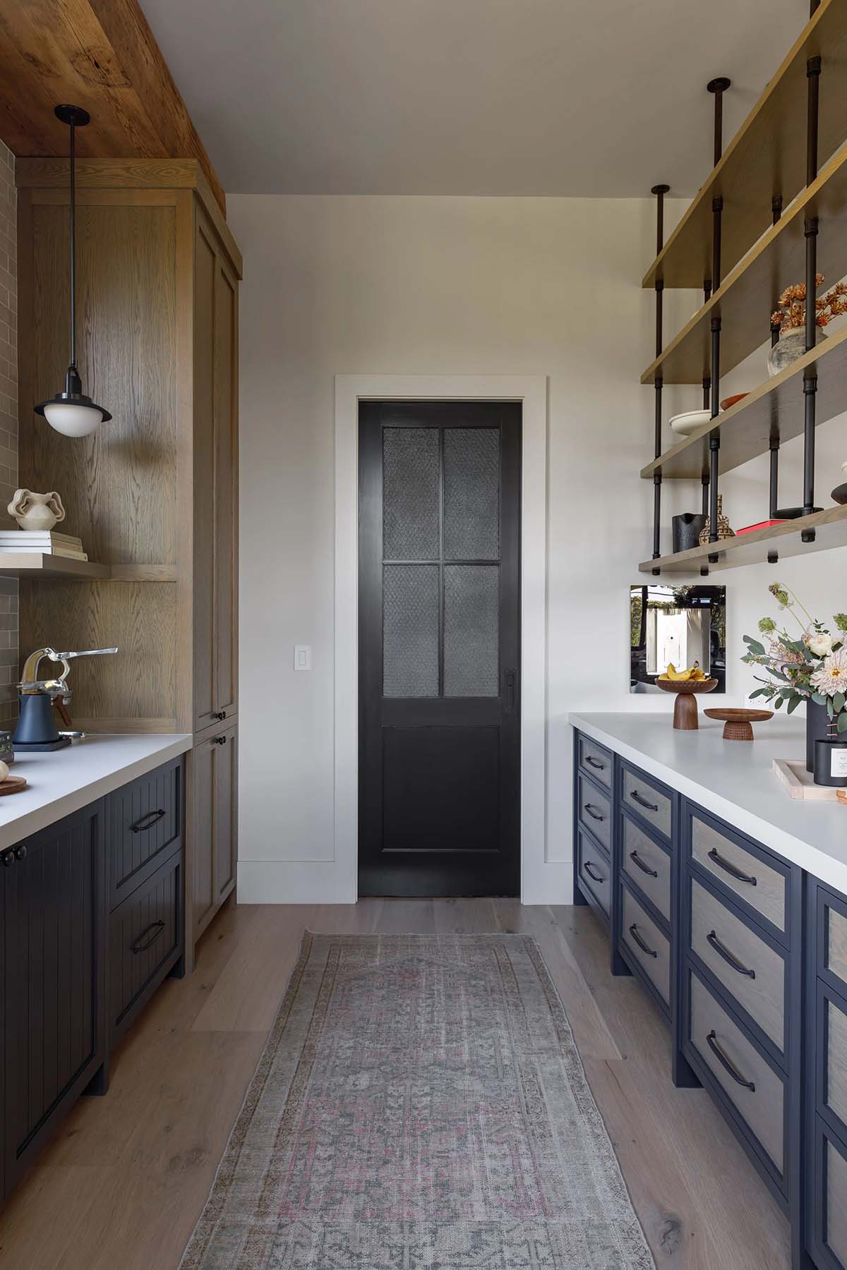 rustic modern pantry
