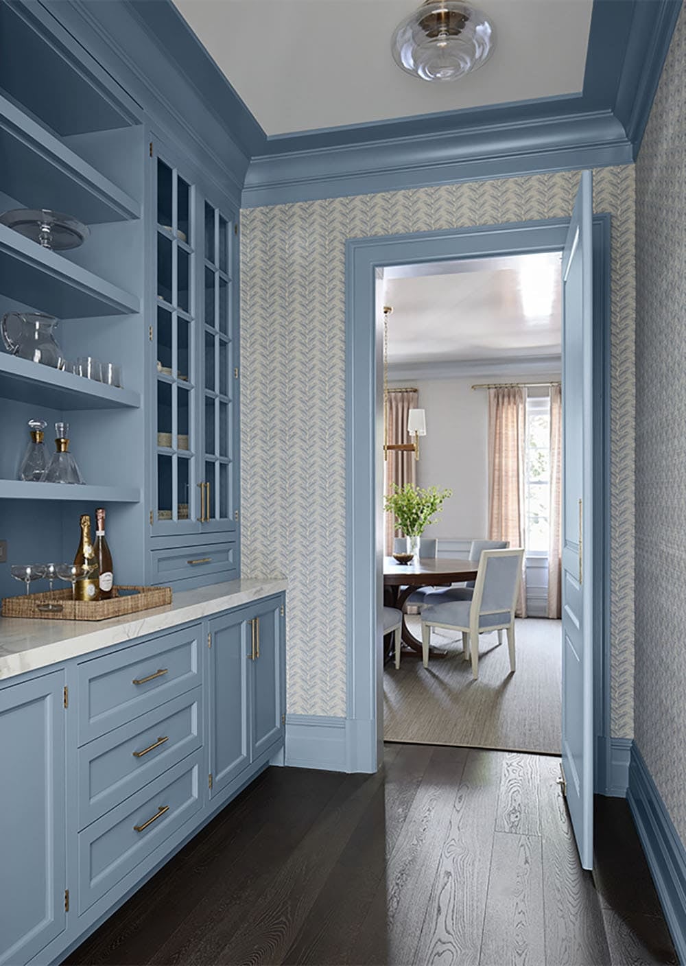 transitional style pantry