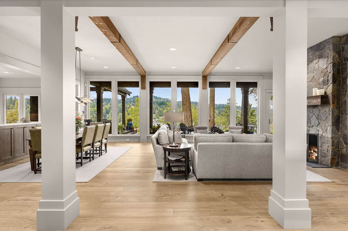 Transitional Living Room