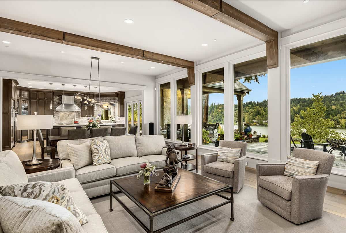 Transitional Living Room