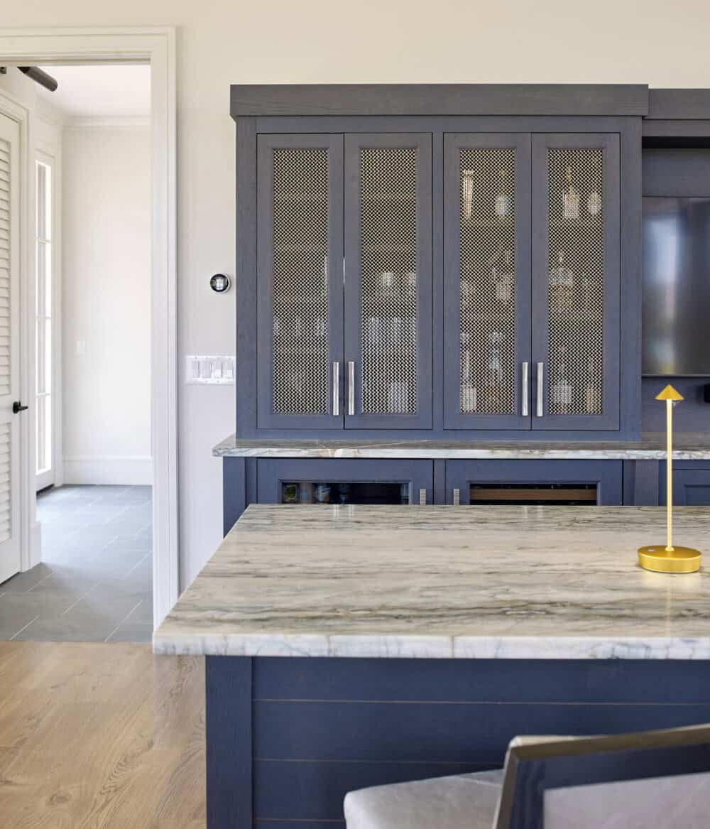 contemporary home bar