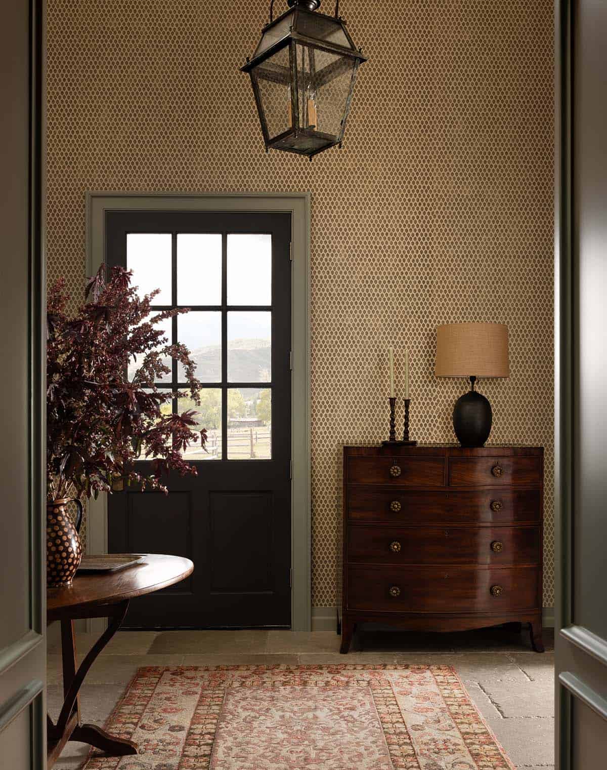 Timeless Equestrian Family Home Entry by Lauren Crocco Architecture