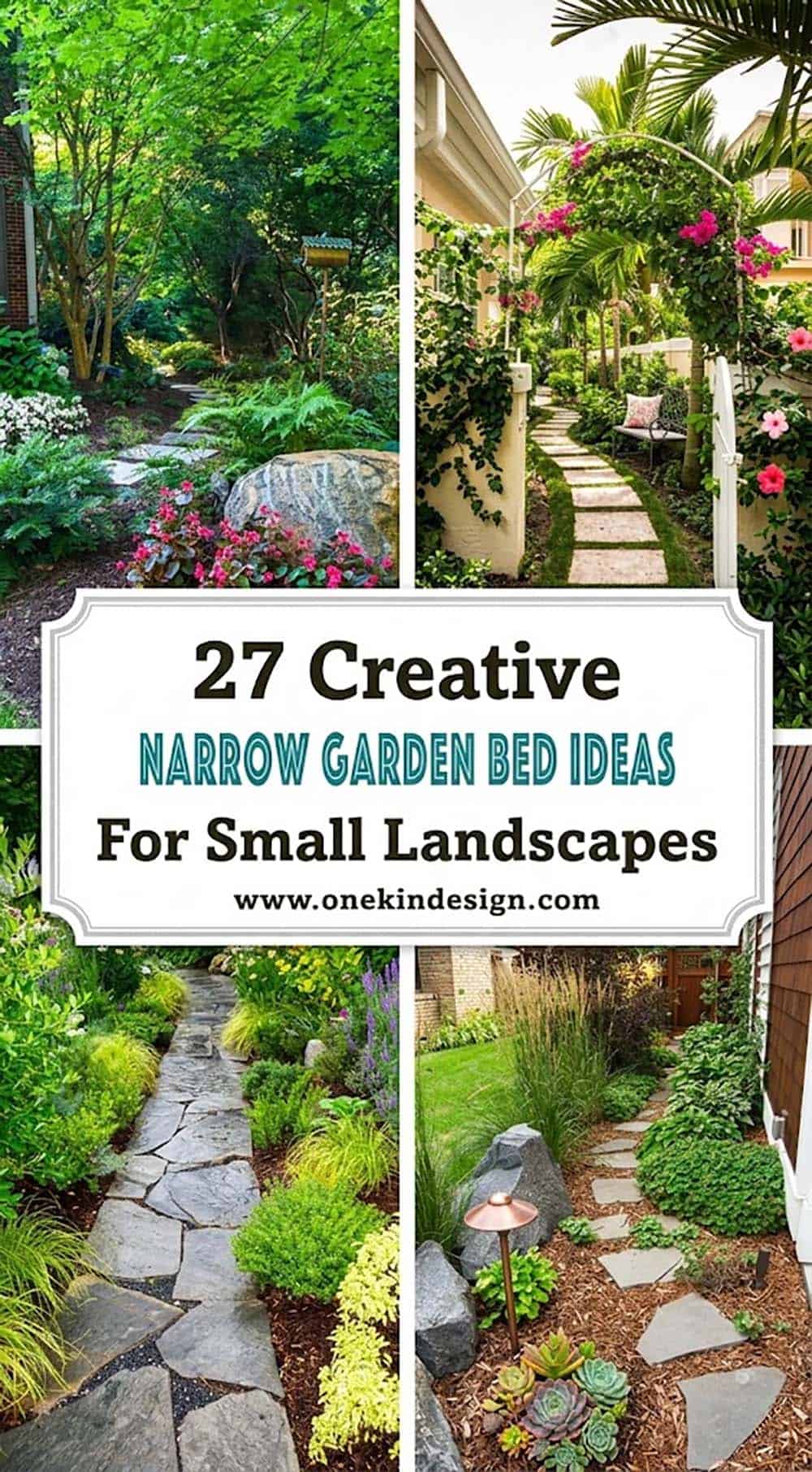 creative narrow garden bed ideas small space landscaping cover