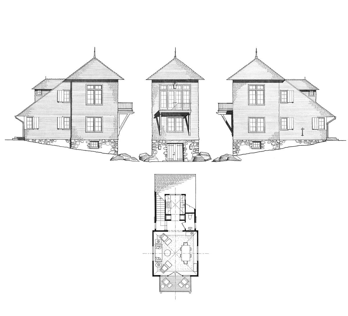 Tower house diagram