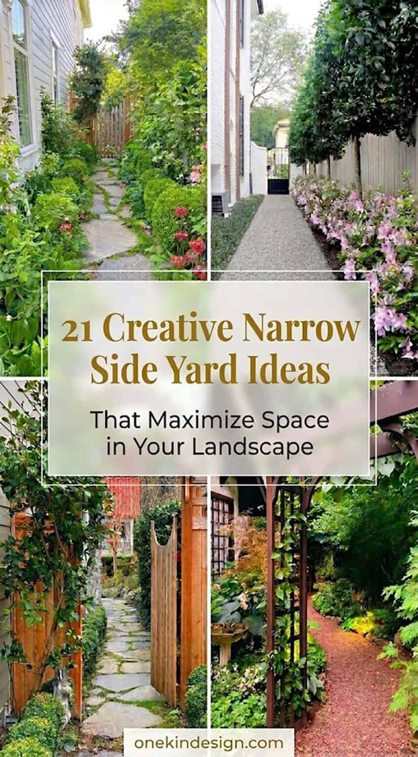 21 Creative Narrow Side Yard Ideas That Maximize Space in Your Landscape