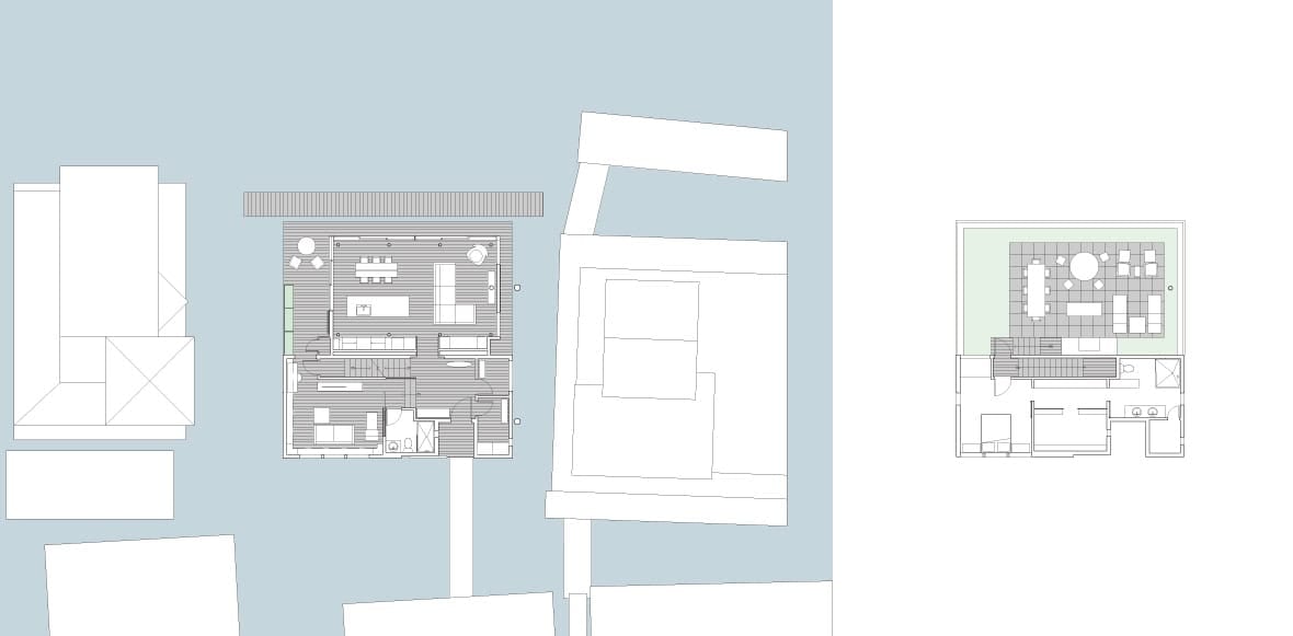 modern floating home floor plan