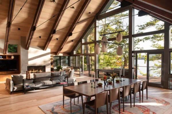 featured posts image for Tour a breathtaking dream house tucked along the shores of a New Hampshire lake