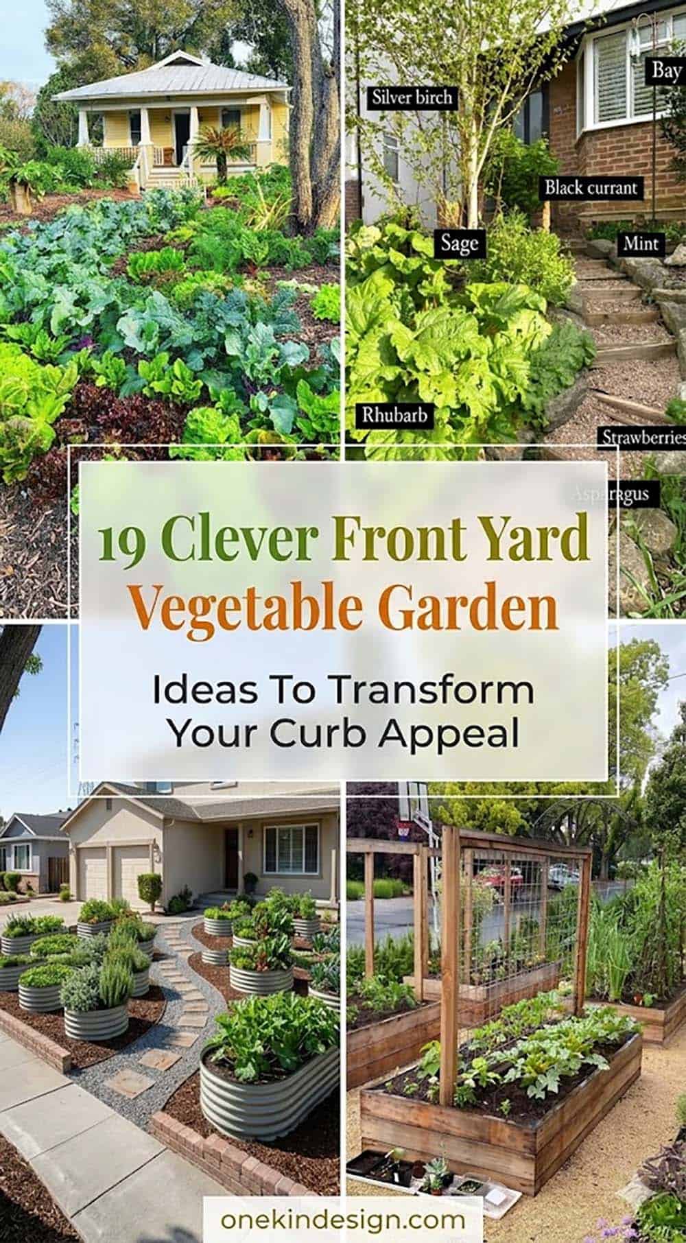 clever front yard vegetable garden ideas to transform your curb appeal collage with edible landscapes raised beds and food forest plantings