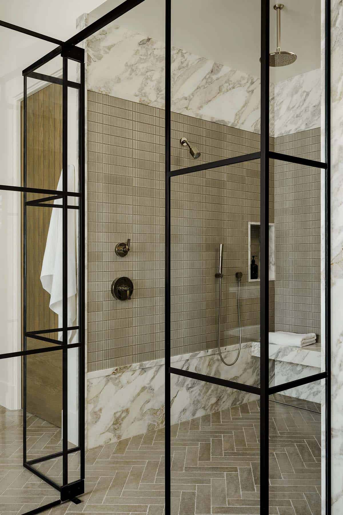 Primary bathroom with a walk in shower