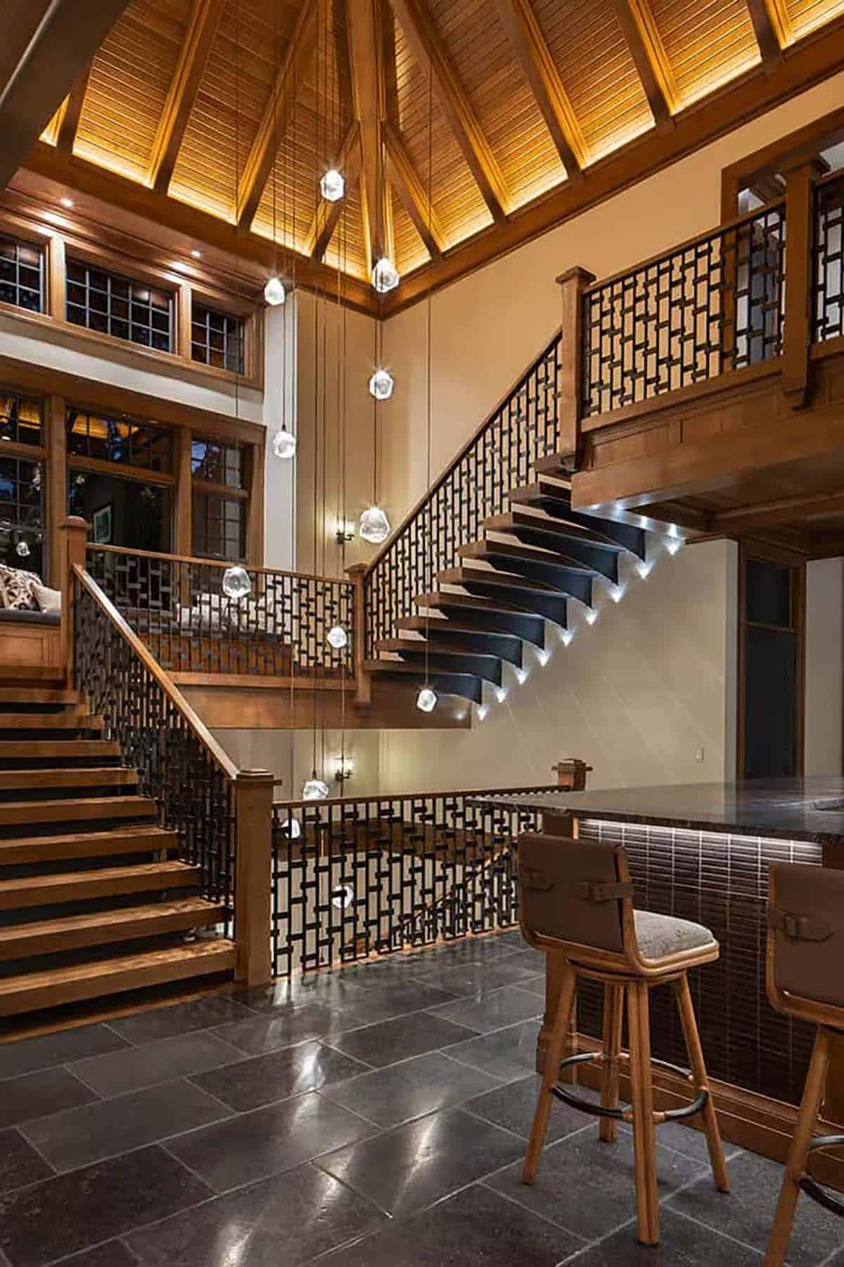 Custom floating stairs