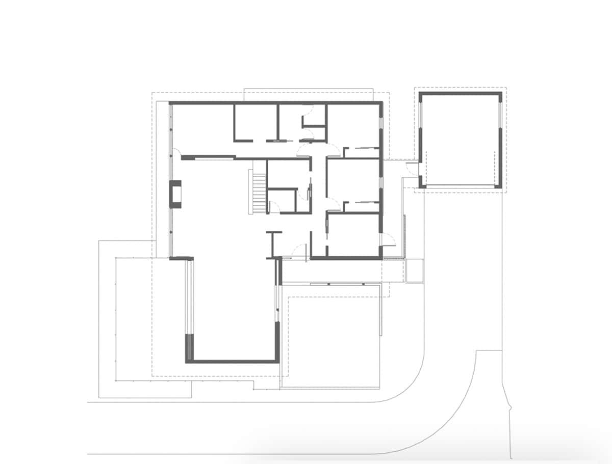 Main level floor plan