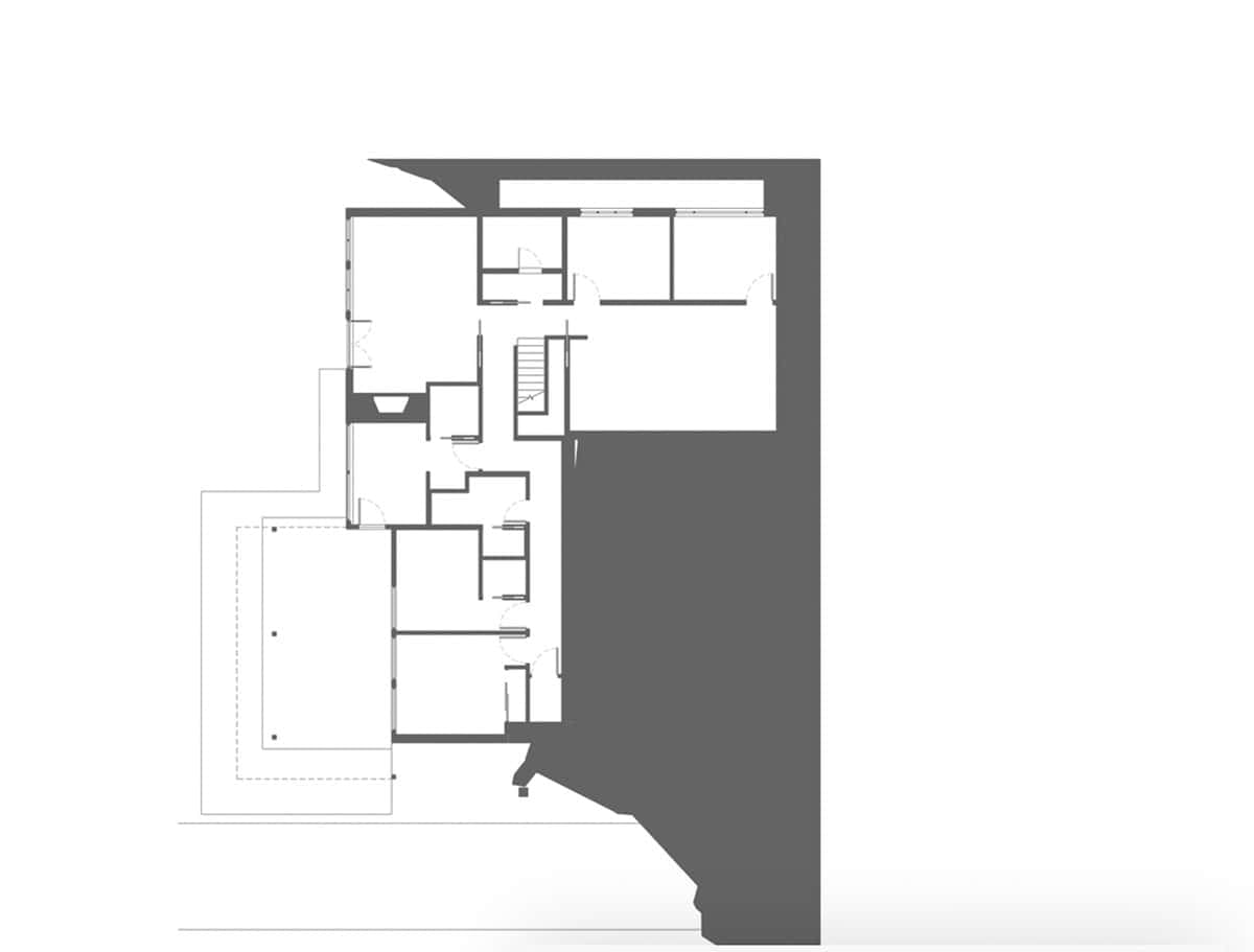 Lower level floor plan